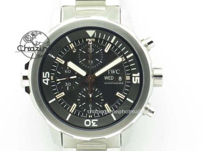 MIROTIME 1224 Aquatimer Chrono IW376803 V6F 1:1 Best Edition Blue Dial on Ruber Strap A Neat 7083